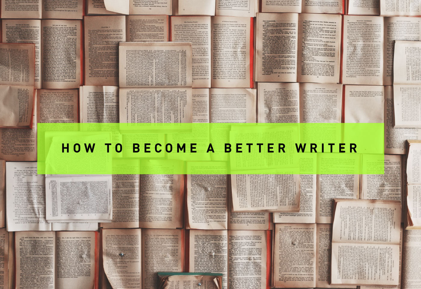 How to Become a Better Writer with Many Paper Pages Background
