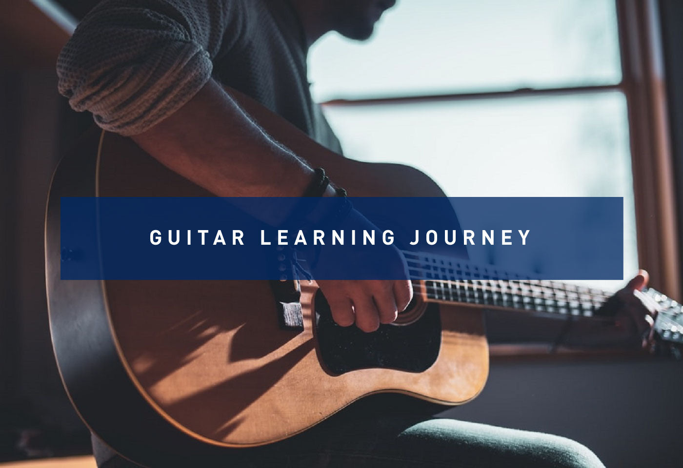 Guitar Learning Journey A Man Playing Guitar