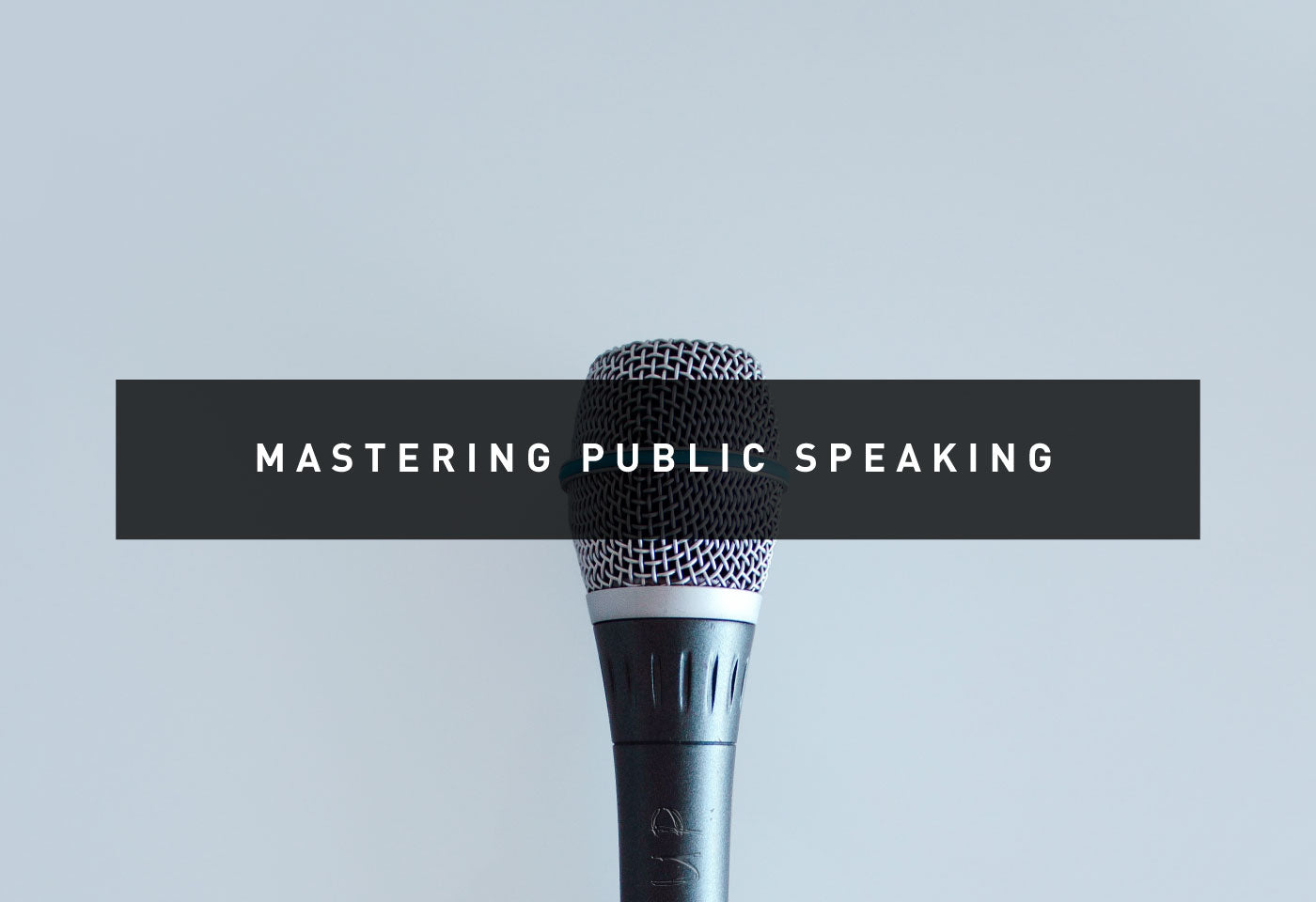 Mastering Public Speaking A Microphone