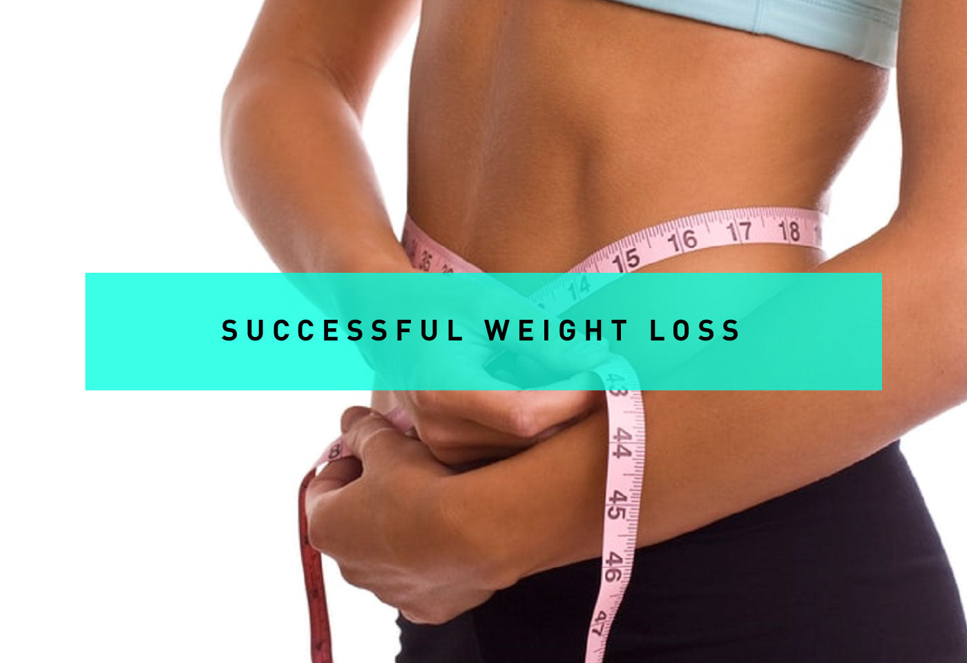 Successful Weight Loss Showing Woman's Fit Belly