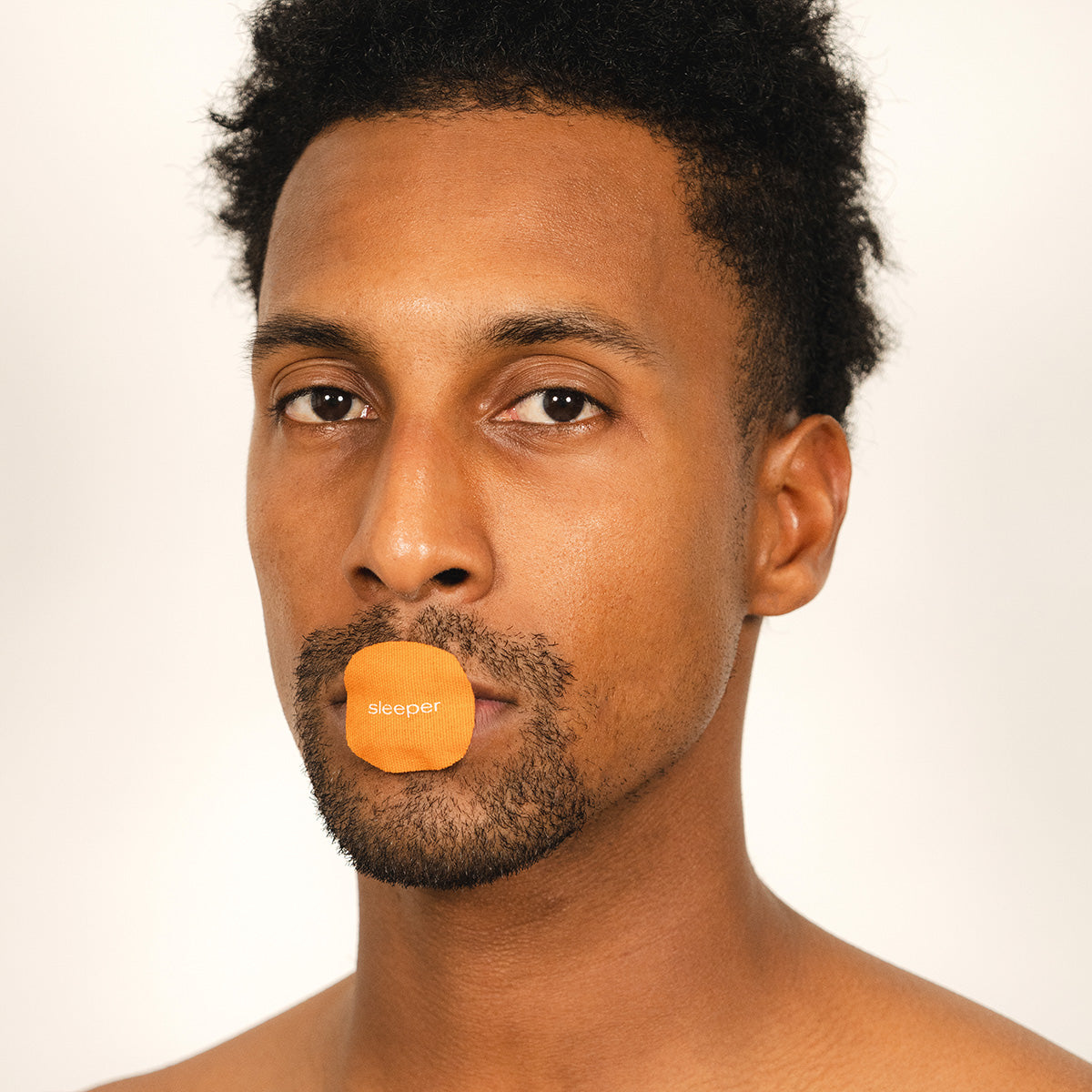 Sleeper Breathe Breathable Woven Mouth Tape for Better Sleep Reduce Snoring Prevent Dry Mouth Orange