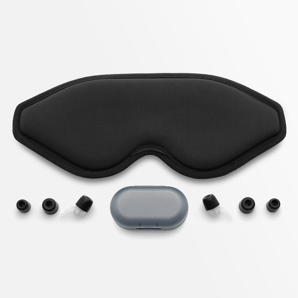 Sleeper Blackout 3D Contoured Eye Mask and Memory-foam Ear Plugs for Improved Sleep for Home and Travel Meditation
