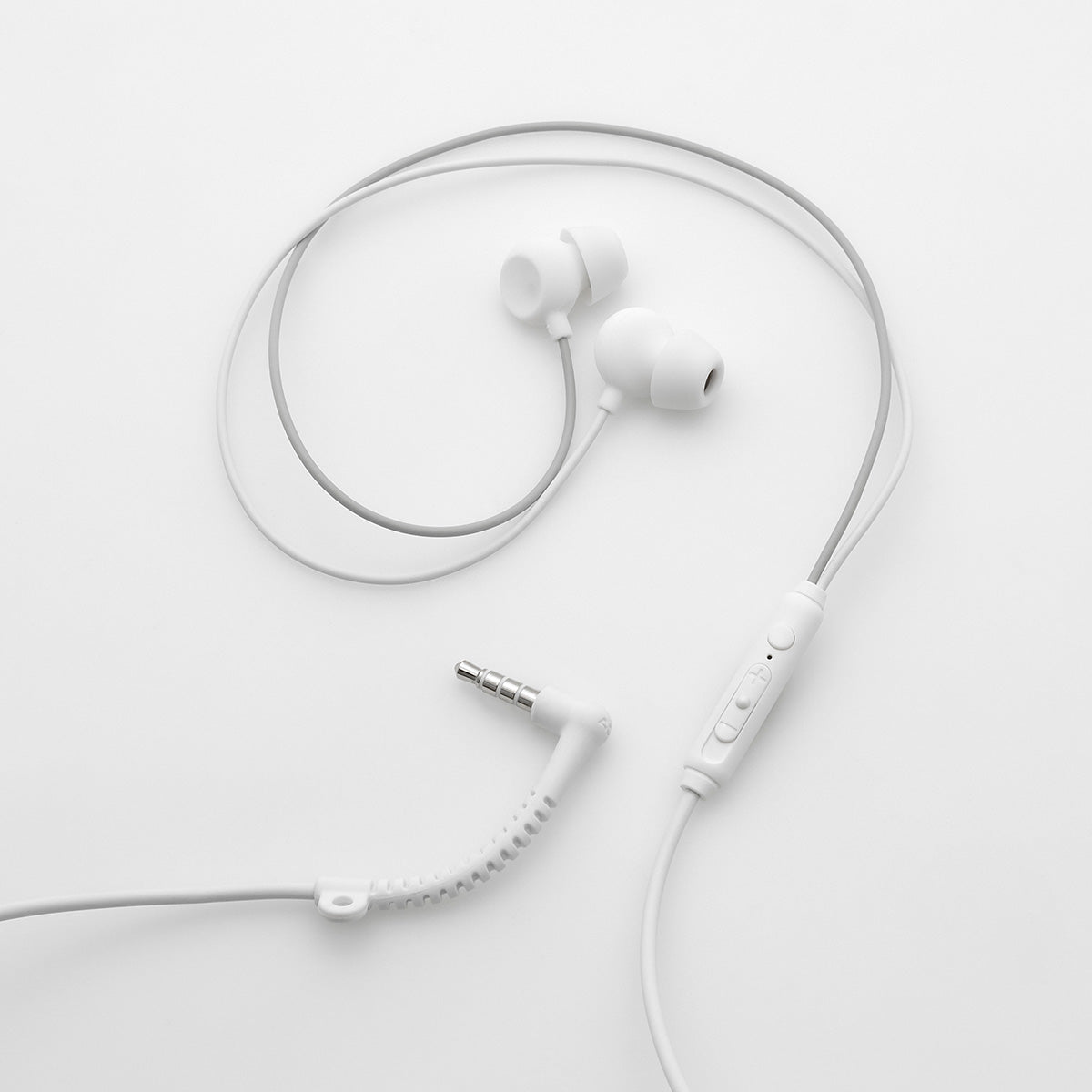 ADV. Sleeper Loop Silicone Earphones with Built-in Cable Tie and Volume Control For Sleep and Relaxation, Meditation