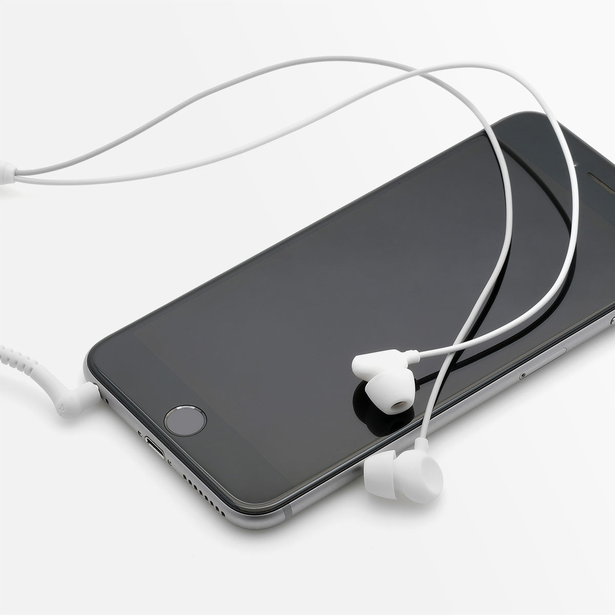 ADV. Sleeper Loop Silicone Earphones with Built-in Cable Tie and Volume Control For Sleep and Relaxation, Meditation