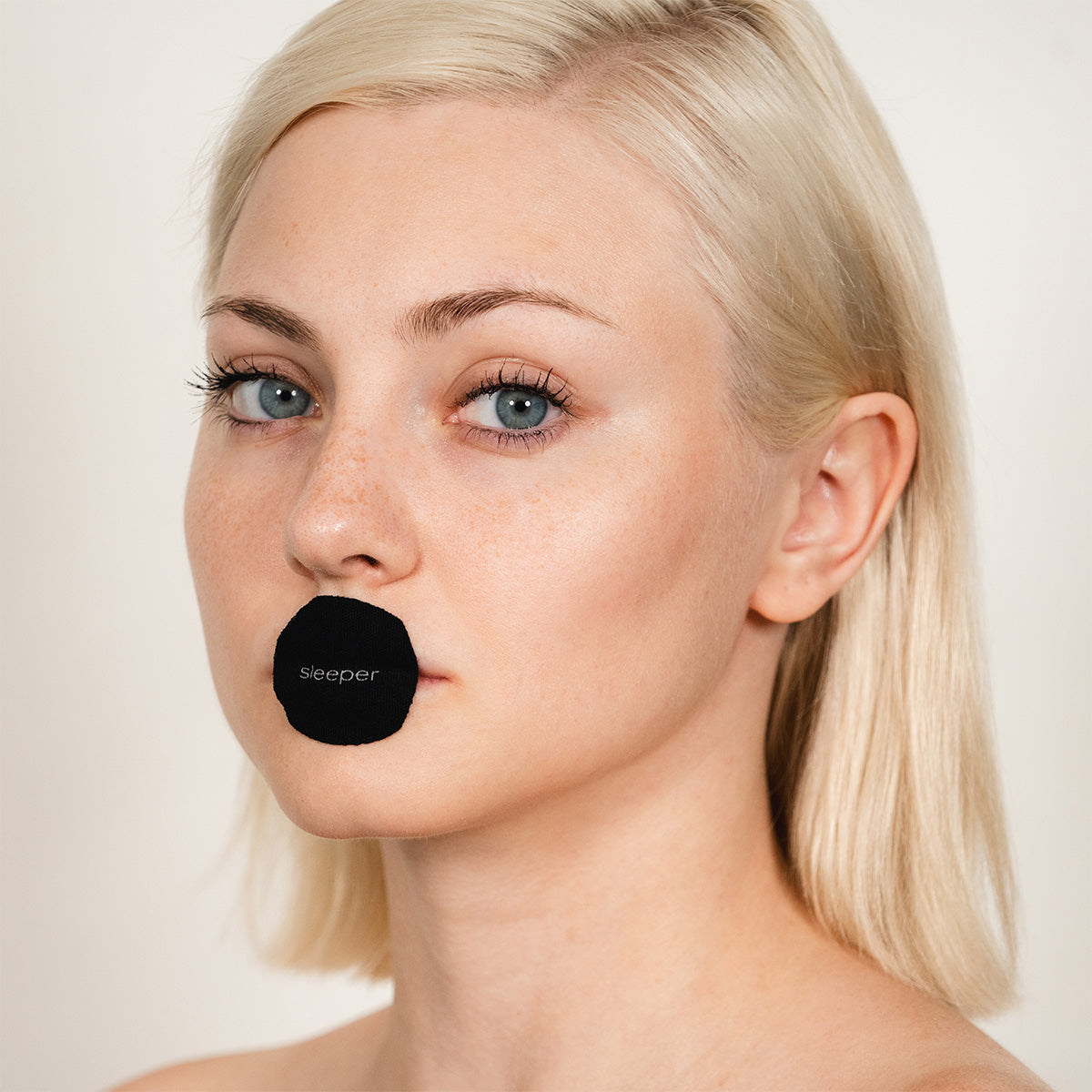 Sleeper Breathe Breathable Woven Mouth Tape for Better Sleep Reduce Snoring Prevent Dry Mouth Black