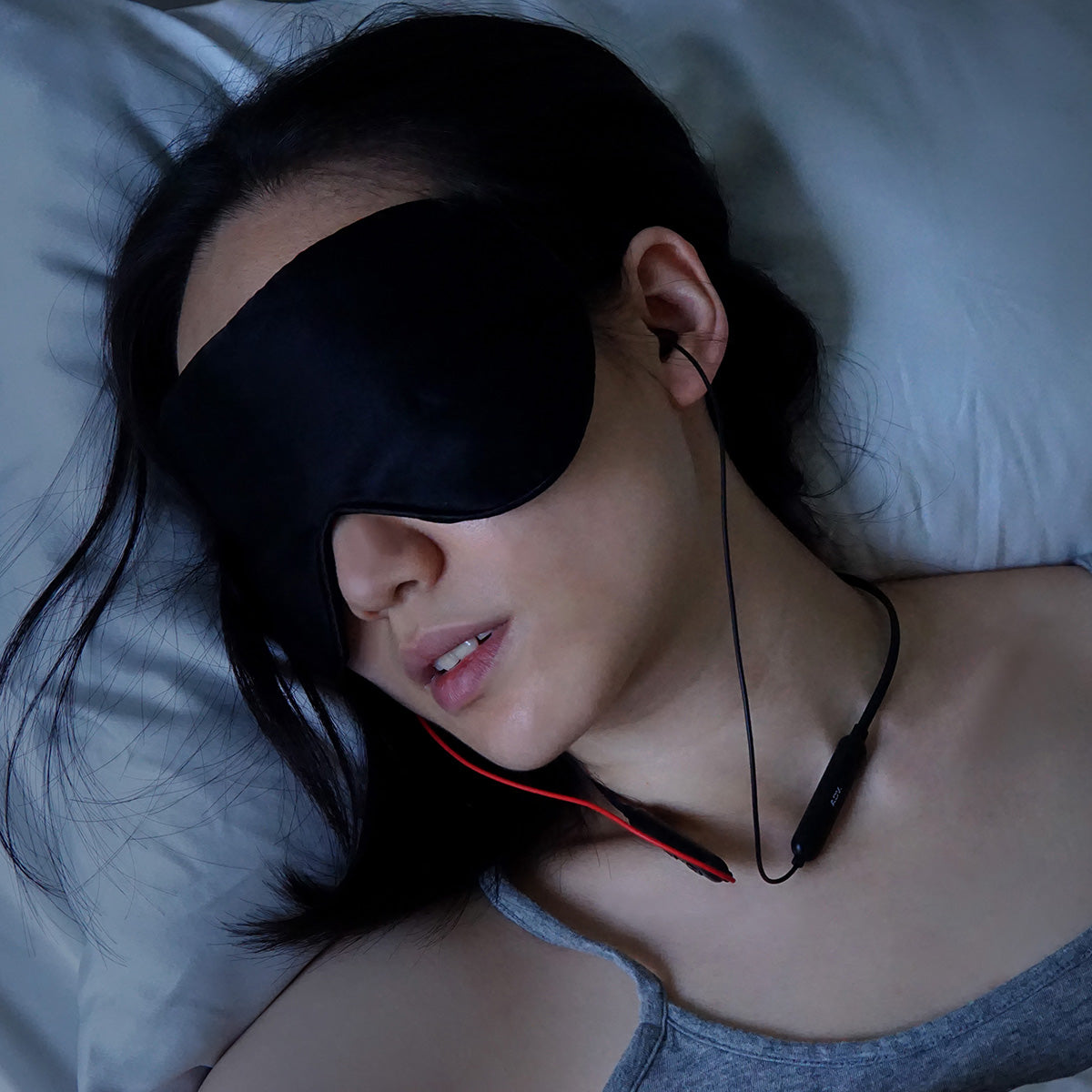ADV. Sleeper Wireless Bluetooth Neckband Earbuds for Sleeping ASMR Travel Meditation Black